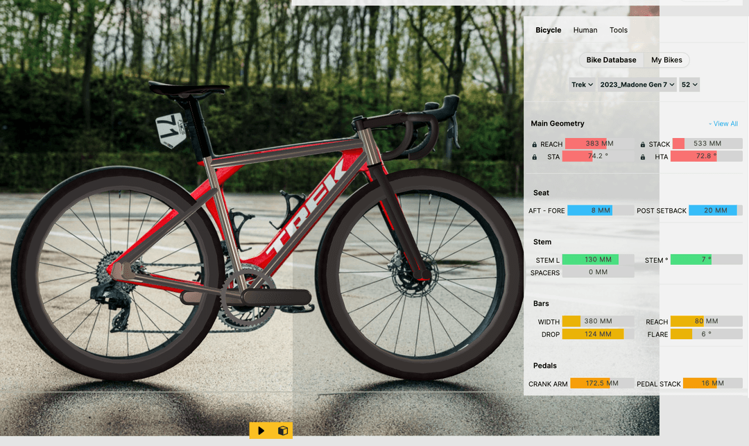 compare bike geometries