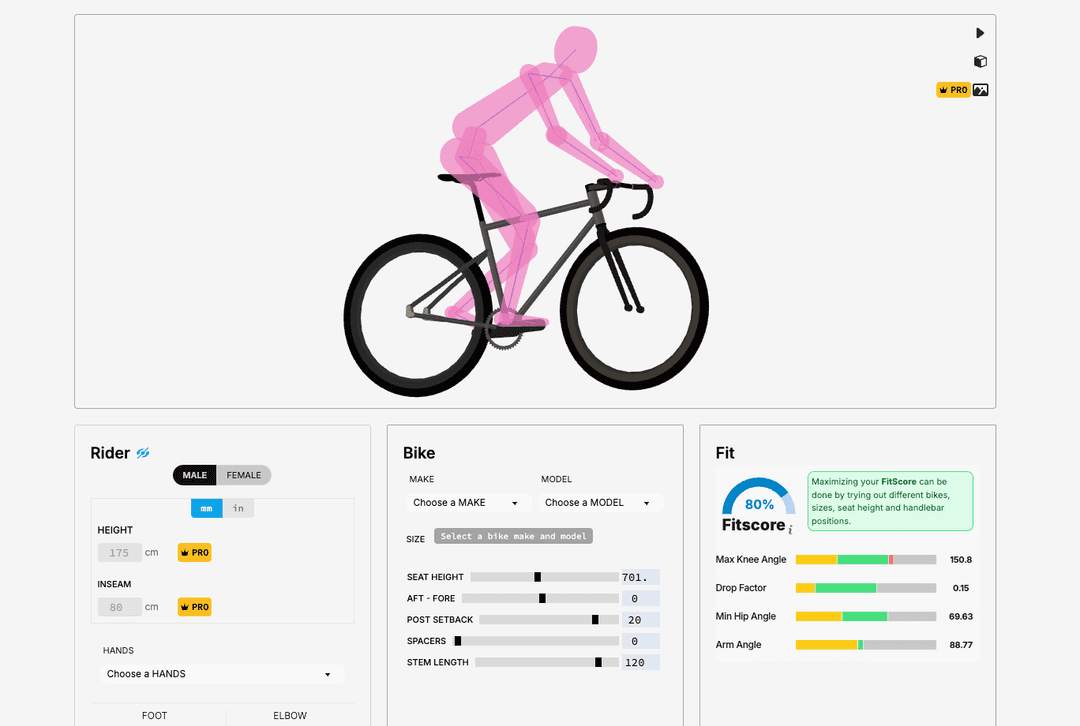 compare bike geometries